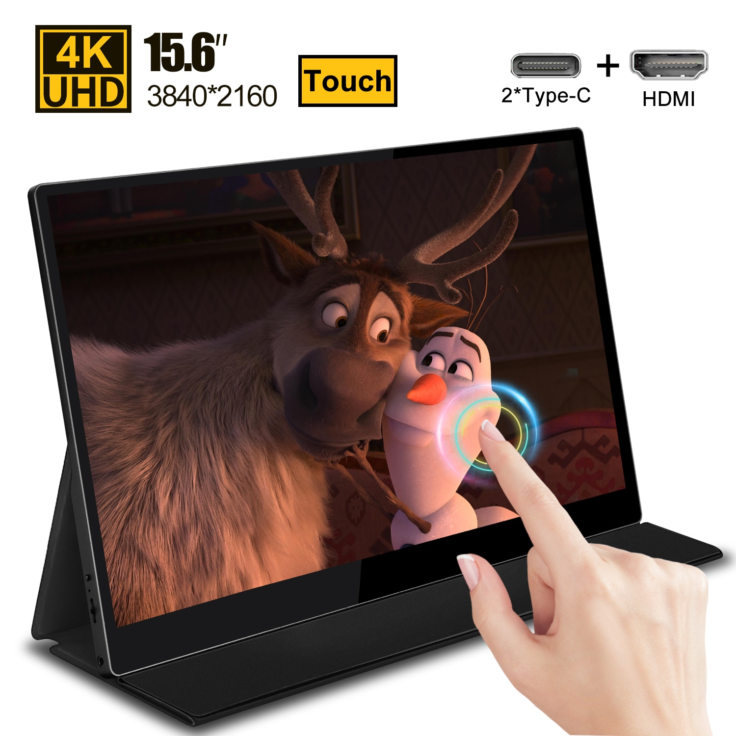 15.6 LCD ġ ũ ޴  4K HDMI ÷..